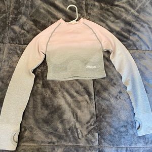 GymShark Cropped Long Sleeve Workout Shirt
